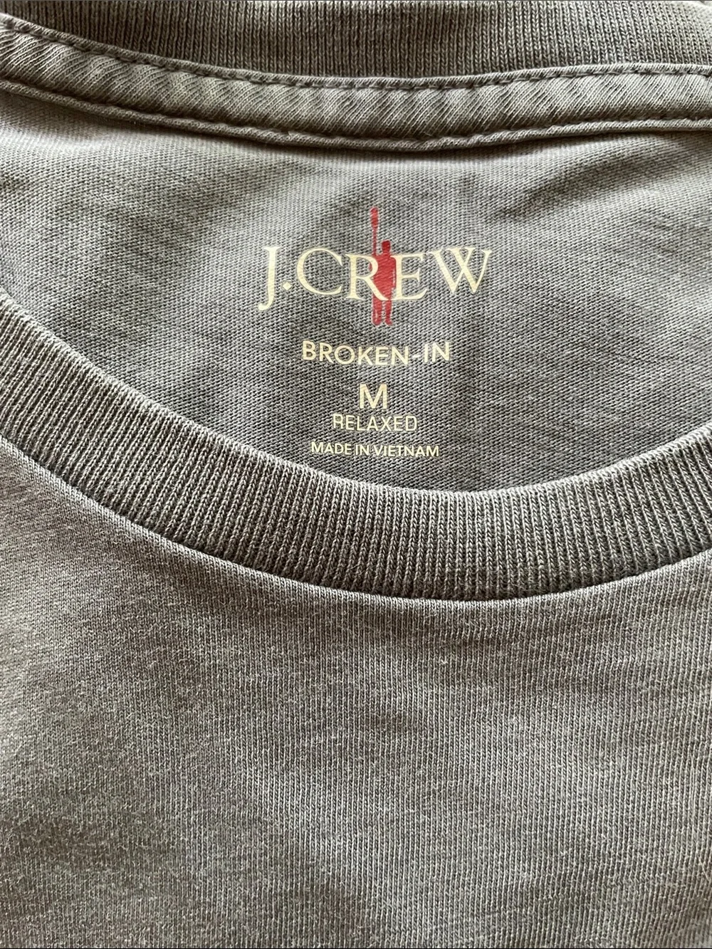 J. Crew men’s “broken-in” t shirt